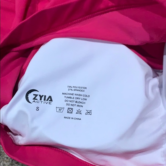 Zyia Active Fuchsia Mesh LNT leggings & bra - Picture 9 of 9